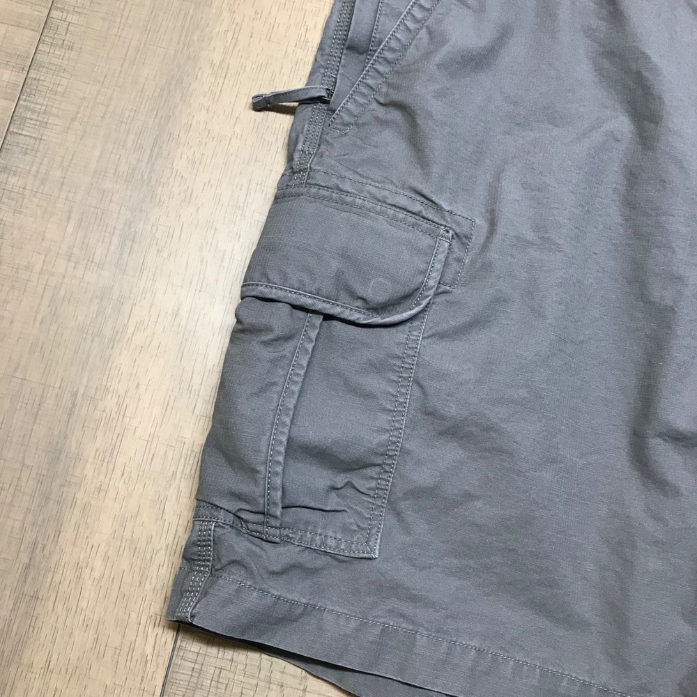 L.L. Bean Shorts Mens Size 40 Cargo Allagash Ripstop Gray‎ Canvas Outdoor Cotton - Picture 5 of 10